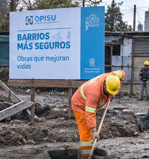 Refuerzan obras preventivas en barrios populares ante la llegada de El Niño